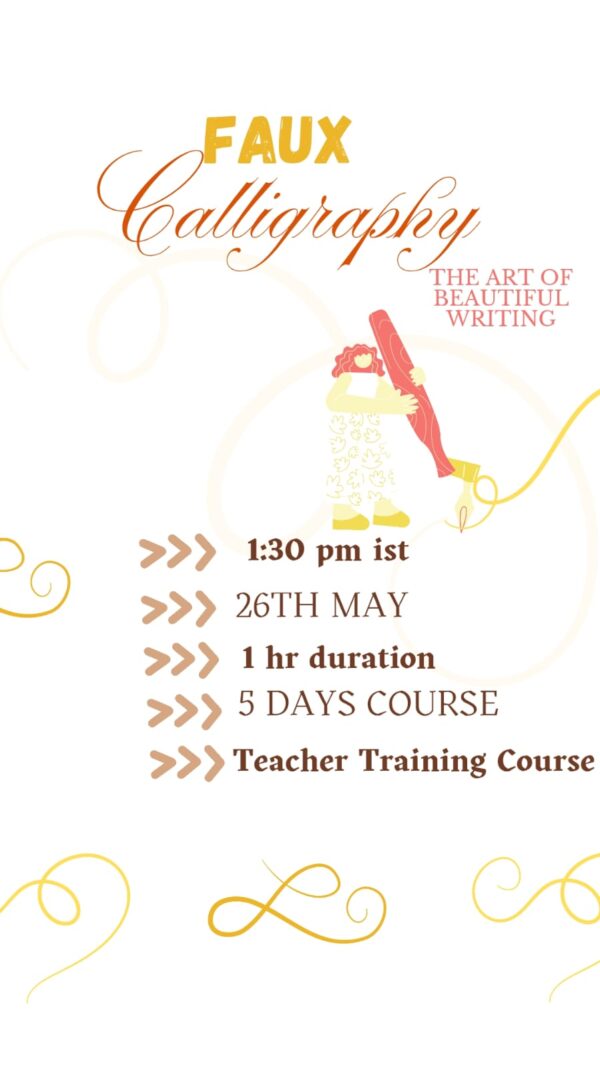 Faux Calligraphy Teacher Training Course